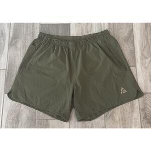 Nike ACG Dri-FIT New Sands Mens Shorts Sz XL Olive Green Running Trail 6” In